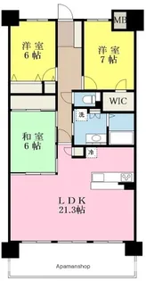 アルファステイツ宮西Ⅱ【4階】の間取り