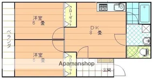 緑風館山西町【2階】の間取り