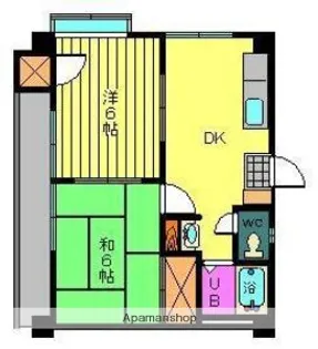 スクウェア・コート【2階】の間取り