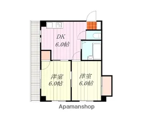 第25杉フラット【401号室】の間取り