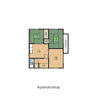 正岡アパート【2階】の間取り
