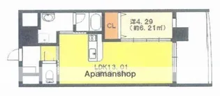 デリアス市駅南【9階】の間取り