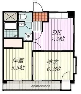 メモリーハイツ久万ノ台【3階】の間取り