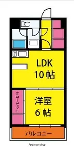 マドンナTOWN RITZ【13階】の間取り