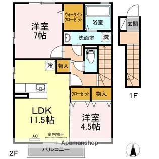 CASA VIVACE【2階】の間取り
