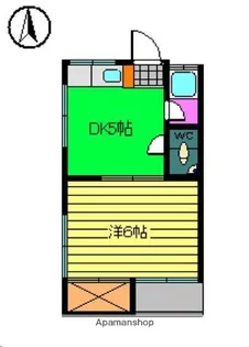 コーポ蘭【2階】の間取り