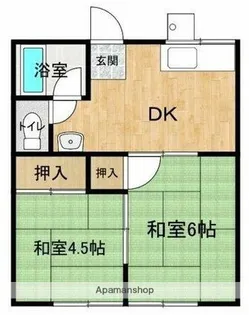 コーポ木村【1階】の間取り