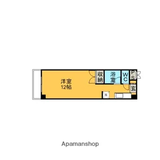 1Rの間取り画像