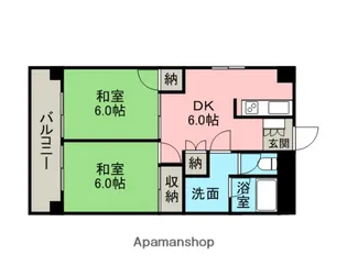 コーポ王赤【3階】の間取り