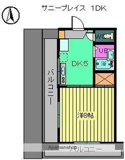 サニープレイス【4階】の間取り