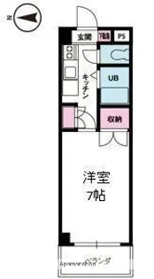 ジョイフル第3今市【6階】の間取り