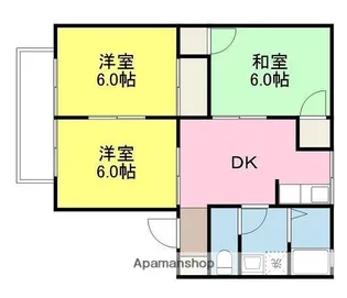 グリーンパークハル A棟【206号室】の間取り