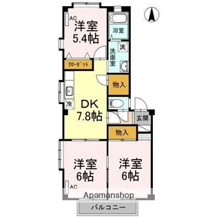 フォブール坂本【2階】の間取り