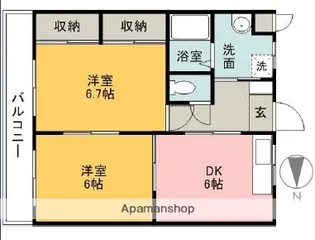 エクセル12【2階】の間取り