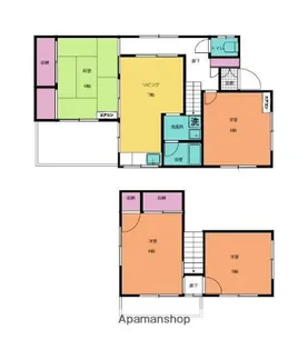 愛媛県松山市古川北2丁目【一戸建】の間取り