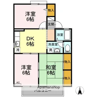 3DKの間取り画像