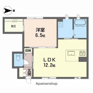 カルフール空港通【1階】の間取り