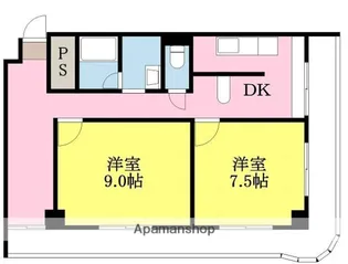 ロータリー本町【302号室】の間取り