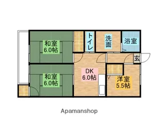 チカラビル【3階】の間取り