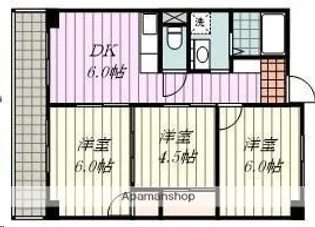鈴木マンション【1階】の間取り