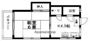 光益ハイツ【2階】の間取り