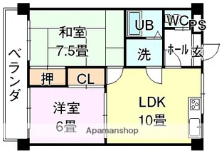 第7ゴトービル【2階】の間取り
