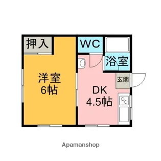 コーポ東長戸【1階】の間取り