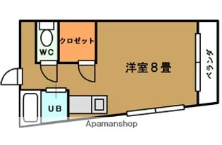 リバーサイド中村【2階】の間取り