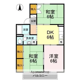 セジュール土居田 B棟【2階】の間取り