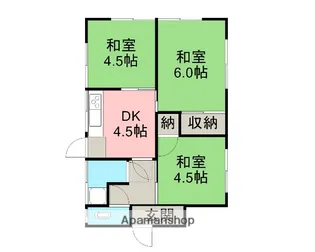 愛媛県松山市別府町【一戸建】の間取り