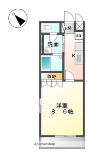 シルバーアース【1階】の間取り