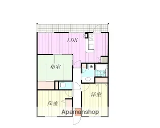 エイルマンション岩崎プレジデンス【405号室】の間取り