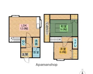 愛媛県松山市和泉南4丁目【一戸建】の間取り
