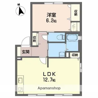 シャーメゾン東垣生 C棟【1階】の間取り