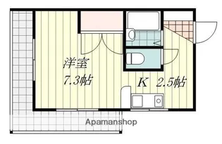 サンライズ桑原【201号室】の間取り