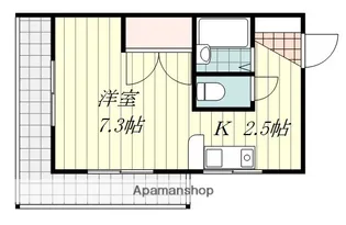 サンライズ桑原【101号室】の間取り