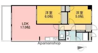 Sキャメリア【6階】の間取り