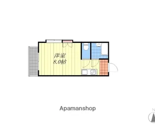 宮西マンション【4階】の間取り