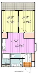 ラディエンス道後【205号室】の間取り