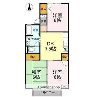 セジュール平田【2階】の間取り