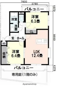 ユーミーさくら【3階】の間取り