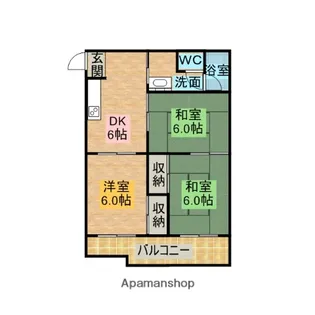 コーポAT【2階】の間取り