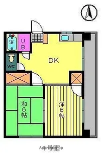 メゾン扶蓉【401号室】の間取り