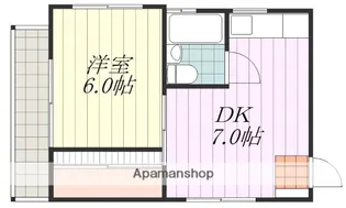 ヴィラ・アンソレイエ萱町【3階】の間取り