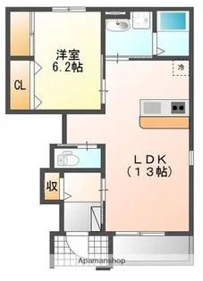 メゾン ソレイユ【105号室】の間取り