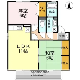 セジュール石井 A棟【2階】の間取り
