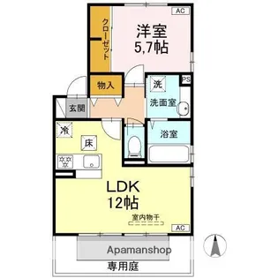 ウィット トキワ【1階】の間取り
