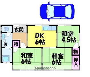 愛媛県松山市北久米町【一戸建】の間取り