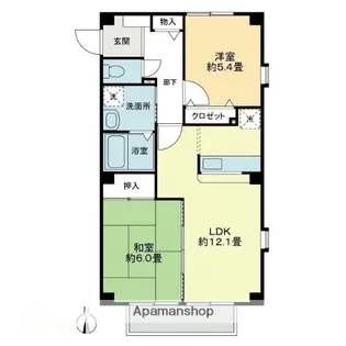 フォブールN-TOWN B棟【1階】の間取り
