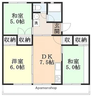 江戸マンション【4階】の間取り